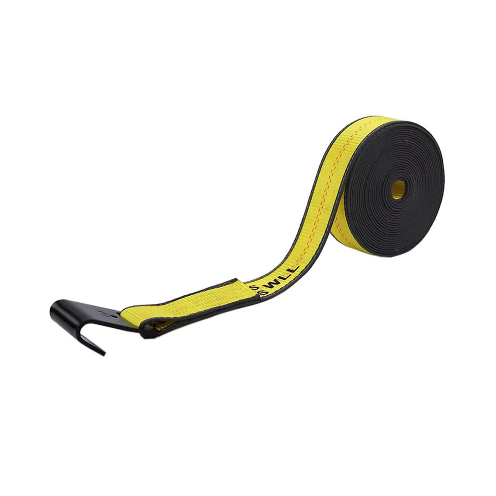 2' X 30' Heavy Duty -perävaunun vinssihihna litteällä koukulla