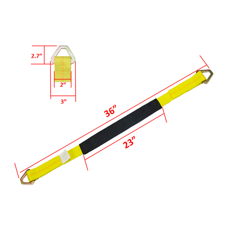 4 Pack Axle Straps 2 tuuman rengaspyörän alashihna